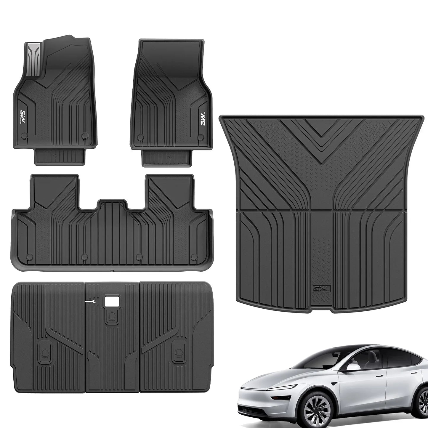 Floor Mats / Trunk Mat for Tesla Model Y Juniper 2025-2026 (Not Fit 2026 Model Y Standard Range) Thorex™ All Weather Protection