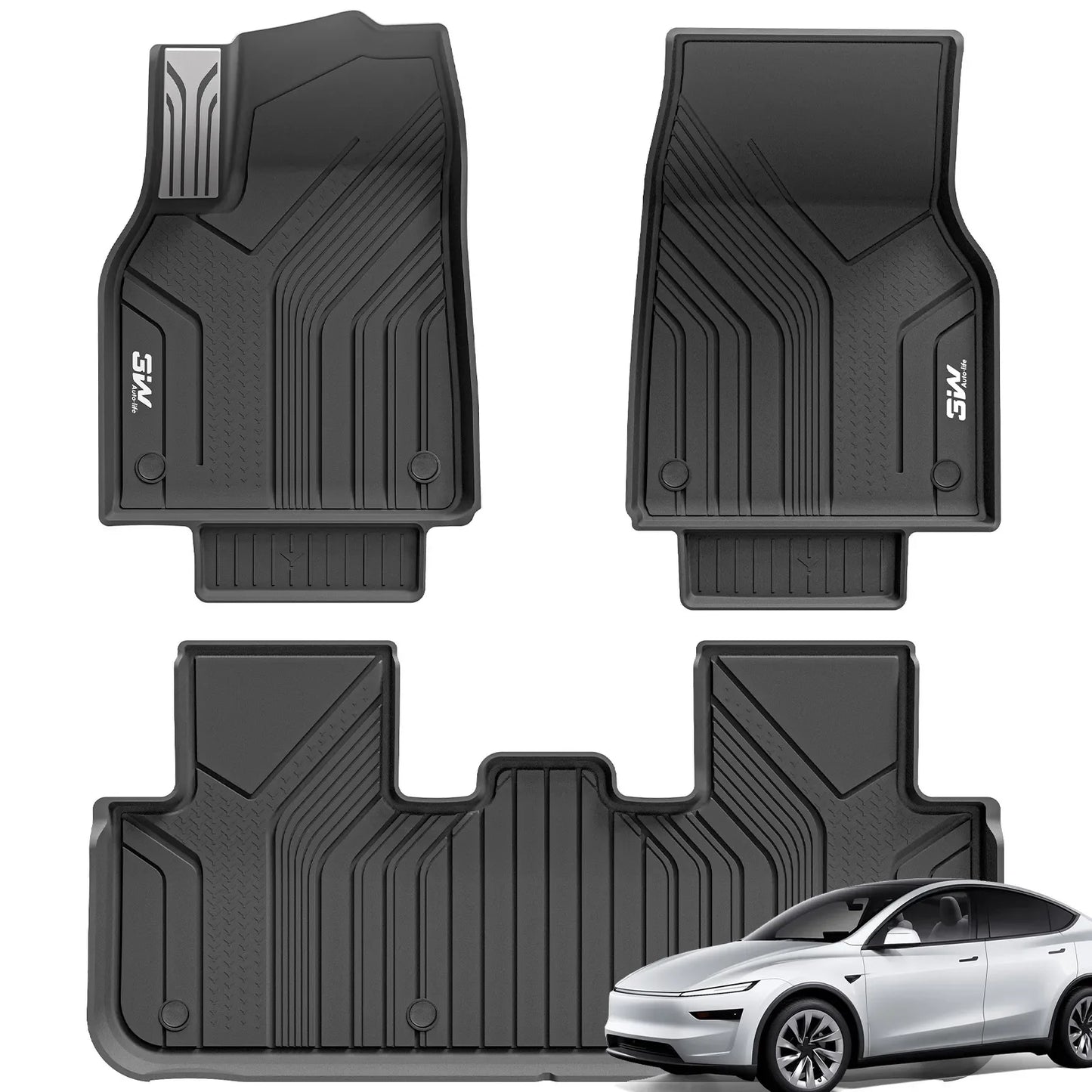 Floor Mats / Trunk Mat for Tesla Model Y Juniper 2025-2026 (Not Fit 2026 Model Y Standard Range) Thorex™ All Weather Protection