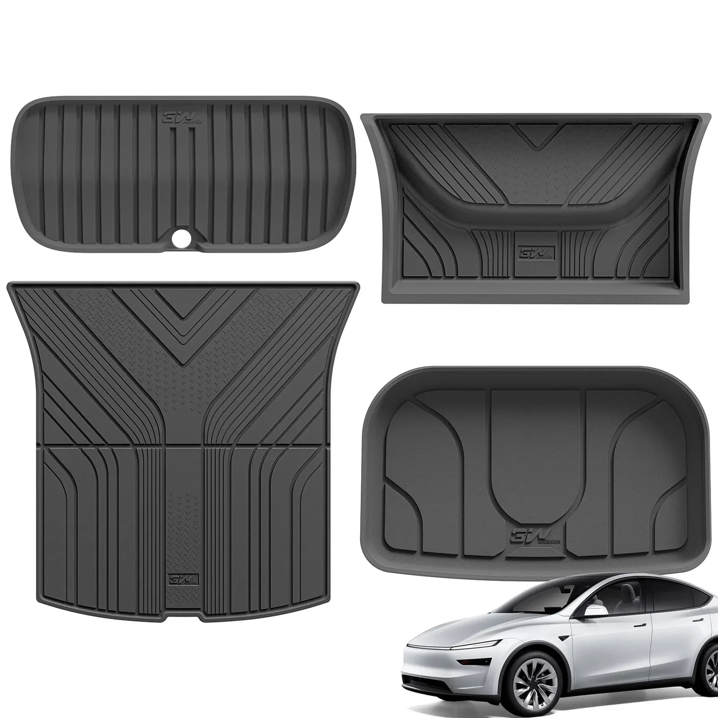 Floor Mats / Trunk Mat for Tesla Model Y Juniper 2025-2026 (Not Fit 2026 Model Y Standard Range) Thorex™ All Weather Protection