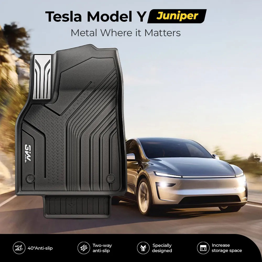 Floor Mats / Trunk Mat for Tesla Model Y Juniper 2025-2026 (Not Fit 2026 Model Y Standard Range) Thorex™ All Weather Protection