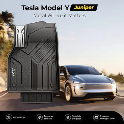Floor Mats / Trunk Mat for Tesla Model Y Juniper 2025-2026 (Not Fit 2026 Model Y Standard Range) Thorex™ All Weather Protection