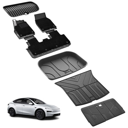 Floor Mats / Trunk Mat for Tesla Model Y Juniper 2025-2026 (Not Fit 2026 Model Y Standard Range) Thorex™ All Weather Protection