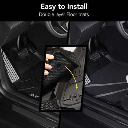 Floor Mats / Trunk Mat for Tesla Model Y Juniper 2025-2026 (Not Fit 2026 Model Y Standard Range) Thorex™ All Weather Protection