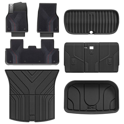 Floor Mats / Trunk Mat for Tesla Model Y Juniper 2025-2026 (Not Fit 2026 Model Y Standard Range) Thorex™ All Weather Protection