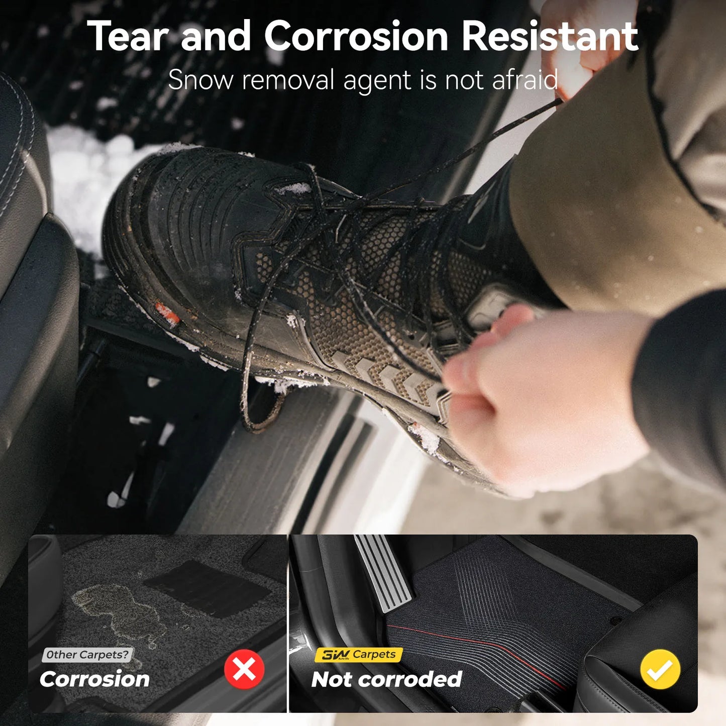 Floor Mats / Trunk Mat for Tesla Model Y Juniper 2025-2026 (Not Fit 2026 Model Y Standard Range) Thorex™ All Weather Protection