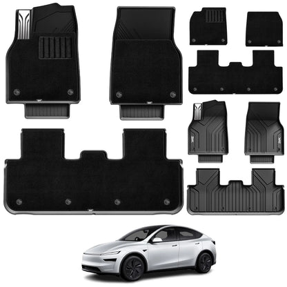 Floor Mats / Trunk Mat for Tesla Model Y Juniper 2025-2026 (Not Fit 2026 Model Y Standard Range) Thorex™ All Weather Protection
