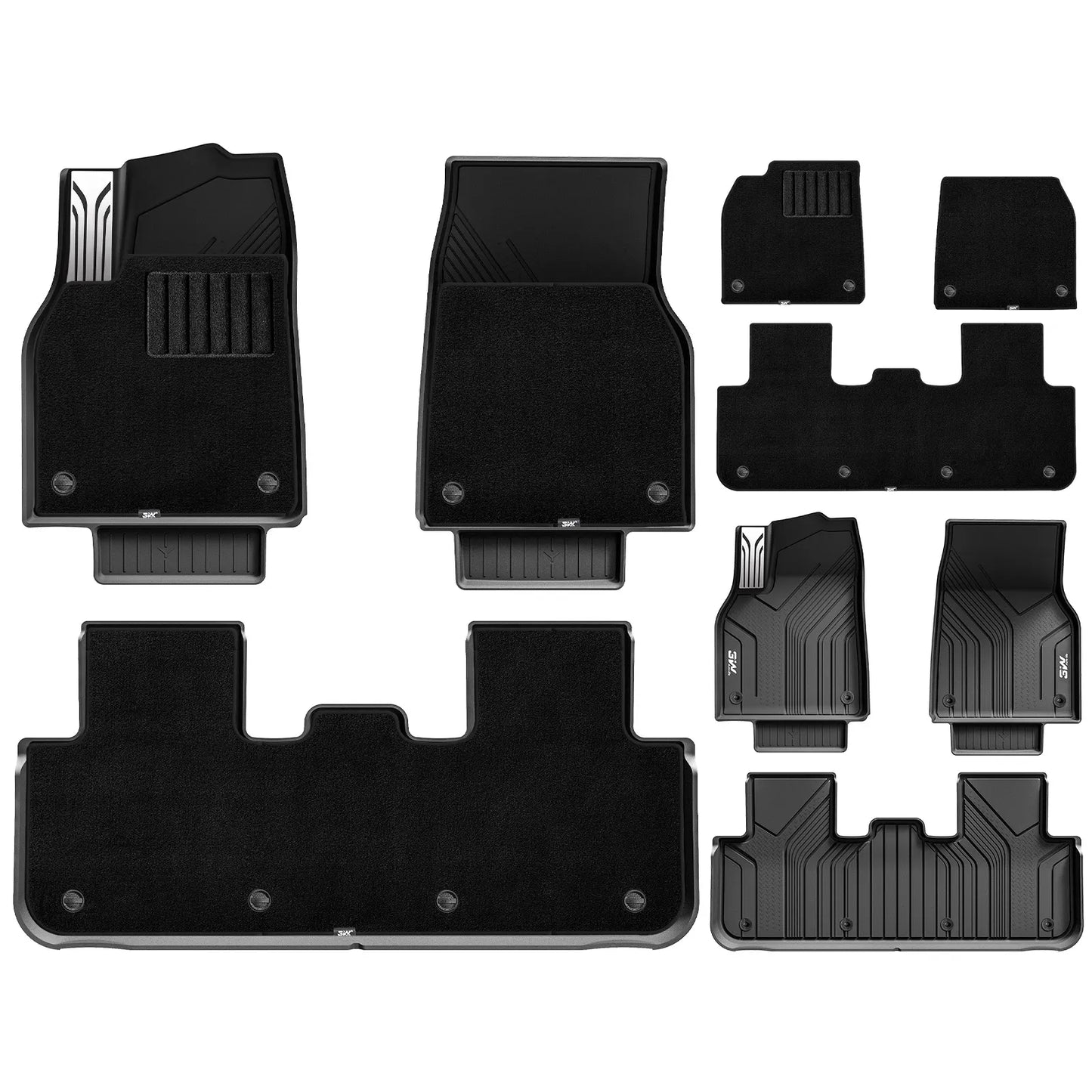 Floor Mats / Trunk Mat for Tesla Model Y Juniper 2025-2026 (Not Fit 2026 Model Y Standard Range) Thorex™ All Weather Protection
