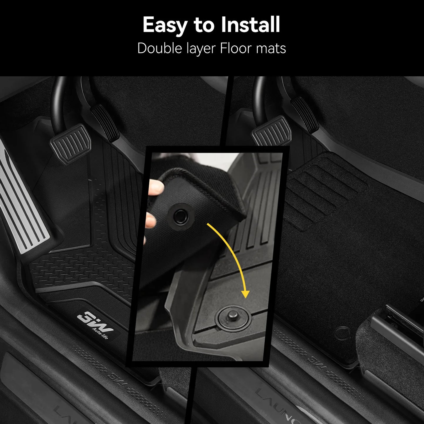Floor Mats / Trunk Mat for Tesla Model Y Juniper 2025-2026 (Not Fit 2026 Model Y Standard Range) Thorex™ All Weather Protection