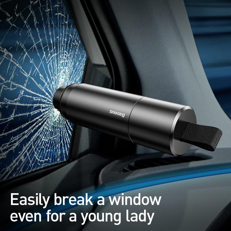 🚨 Car Emergency Escape Tool | 1s Window Breaker Underwater + Seatbelt Cutter | Portable Life-Saving Safety Hammer for Vehicles🔨
