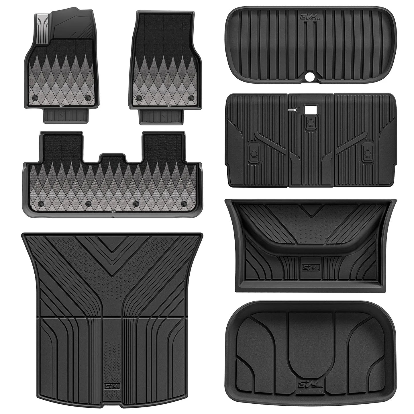 Floor Mats / Trunk Mat for Tesla Model Y Juniper 2025-2026 (Not Fit 2026 Model Y Standard Range) Thorex™ All Weather Protection