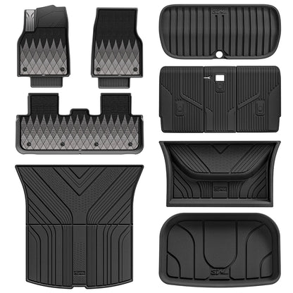 Floor Mats / Trunk Mat for Tesla Model Y Juniper 2025-2026 (Not Fit 2026 Model Y Standard Range) Thorex™ All Weather Protection
