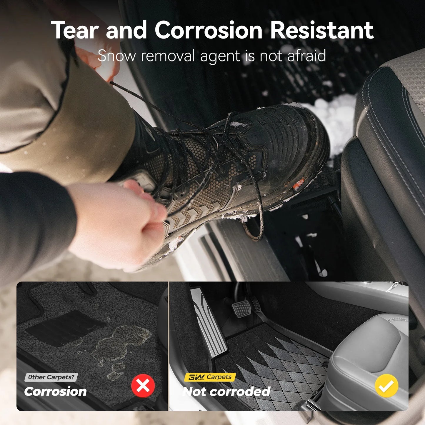 Floor Mats / Trunk Mat for Tesla Model Y Juniper 2025-2026 (Not Fit 2026 Model Y Standard Range) Thorex™ All Weather Protection