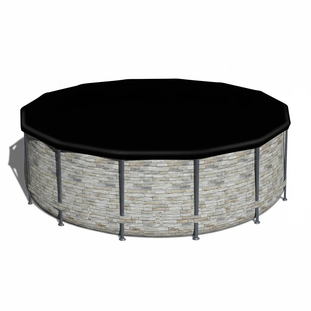 Ground Swimming Pool with Pump & Cover
