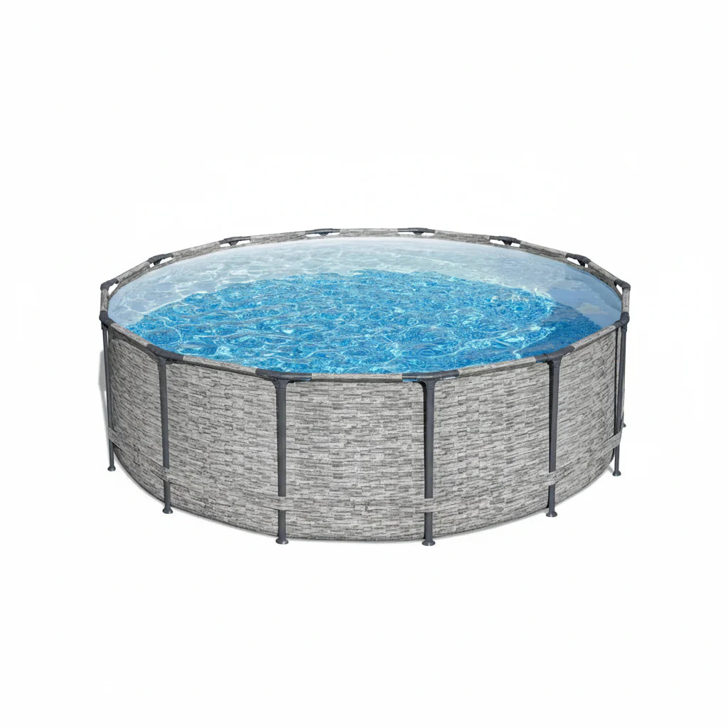 Ground Swimming Pool with Pump & Cover